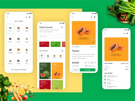 Grocery Store Ios App Design Uplabs
