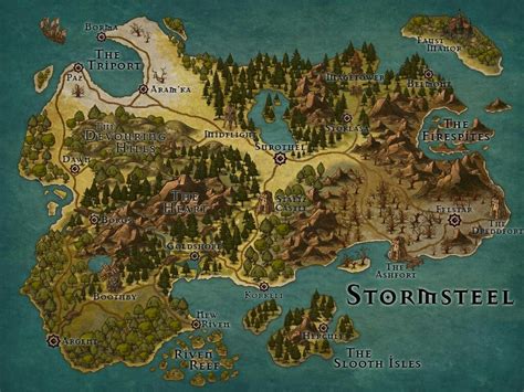 Stormsteel Fantasy World Map Fantasy Map Making Fantasy Map