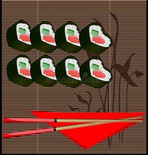 Sushi Love Stock Vector Illustration Of Heart Gourmet 27068573