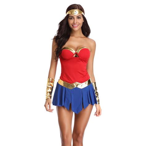 Halloween 2018 Wonder Woman Costume Gal Gadot Fantasia Party Cosplay