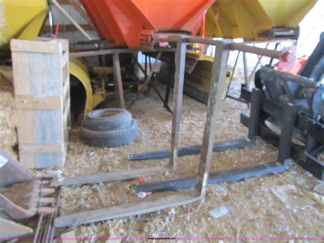 Backhoe Pallet Forks With Bar In Lincoln Mo Item F8883 Sold Purple