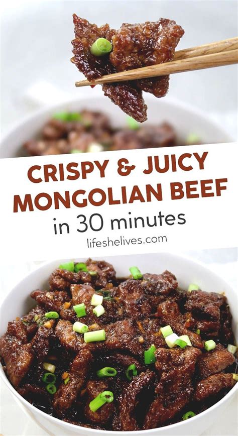 Cut the meat into 2cm cubes and place in a large mixing bowl. Easy Crispy Mongolian Beef | Recipe in 2020 (With images ...