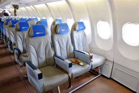 The Premium Economy Class Seats Of A Philippine Airlines Airbus A330 300 Hgw Plane A Photo On