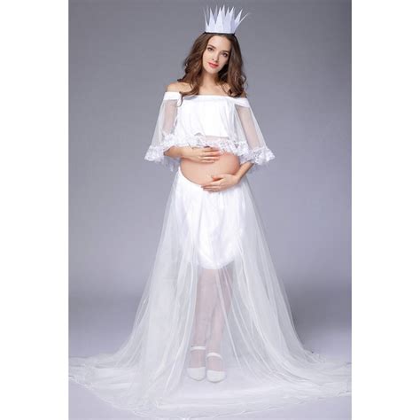 envsoll pregnancy dress photography lace top gown sets suits maternity dresses for photo shoot