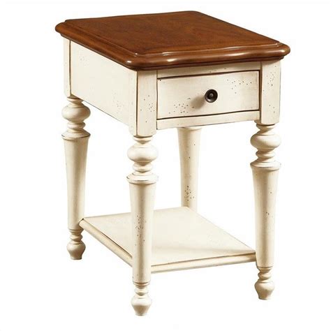 Broyhill capilano nested coffee end table all weather wicker set big lots barkeaterlake com 112502 2 broyhill fontana coffee table stuff to try pine and two end tables side view simply attic heirlooms. Broyhill Creswell Chairside Table in Distressed Cherry and ...
