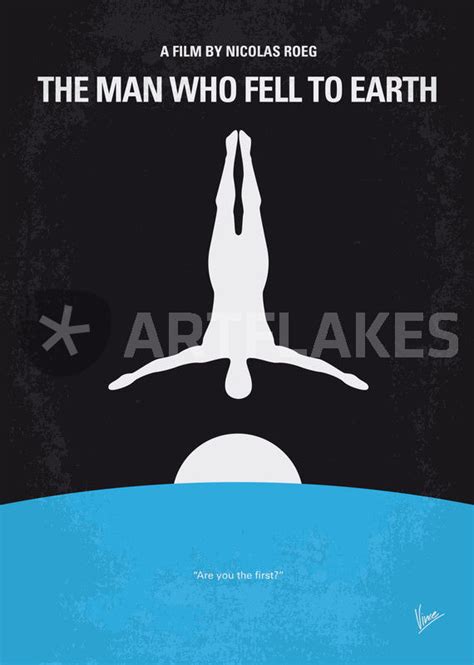 No208 My The Man Who Fell To Earth Minimal Movie Poster Graphic