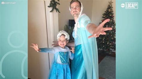 dad dresses up as princess elsa to support son more in common youtube