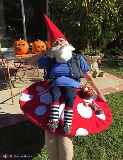 Elias The Gnome Rests On A Mushroom Halloween Costume Contest At