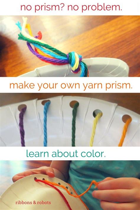 Make Your Own Yarn Prism Preschool Colors Yarn Preschool Activity
