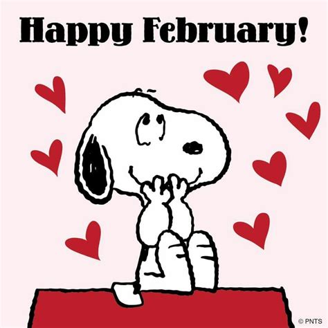 Happy February Happy February Snoopy Valentine Snoopy Valentines Day