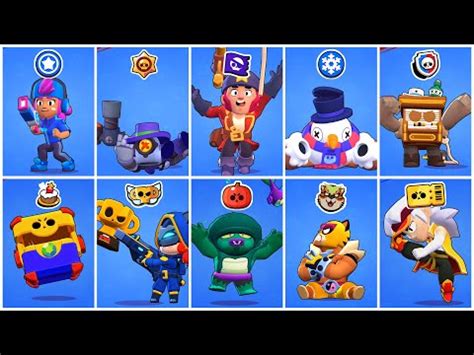 All Limited Skins Animation In Brawl Stars Gifts Events Brawl