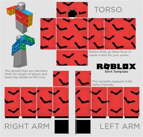Roblox Bat Sweater Roblox衣服 免費設計模板，供應給所有創作需求：pixlr