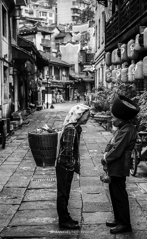 Quick Shot Black And White Street Photography In China