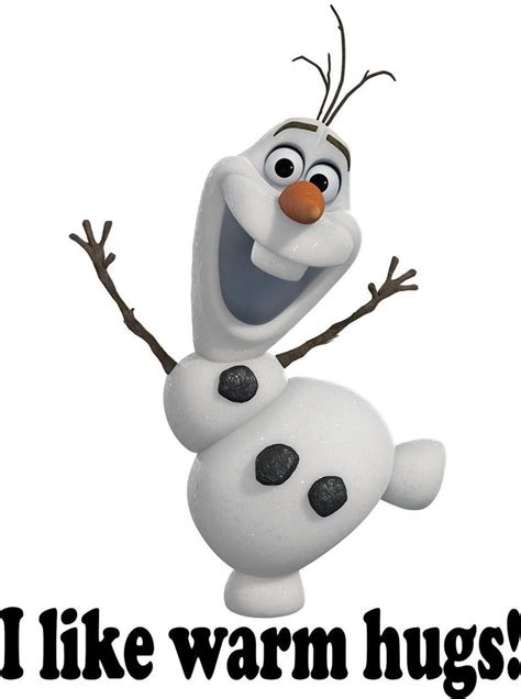 Disney Frozen Olaf I Like Warm Hugs Iron On Transfer Imagens