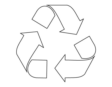 Printable Recycle Symbol Template