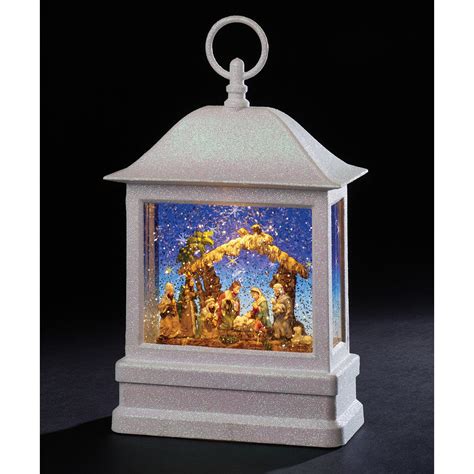 Nativity Lighted Swirl Lantern Ewtn Religious Catalogue
