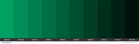 Shades Of Shamrock Green Color 009e60 Hex Colorswall
