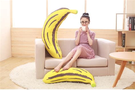 Full Size Banana Soft Stuffed Plush Pillow Toy Gage Beasley