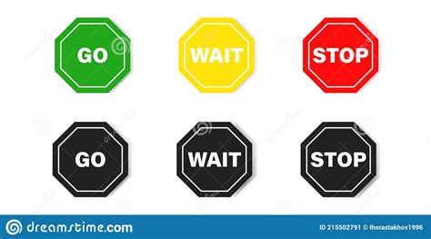 Wait Stop Sign Royalty Free Stock Photography