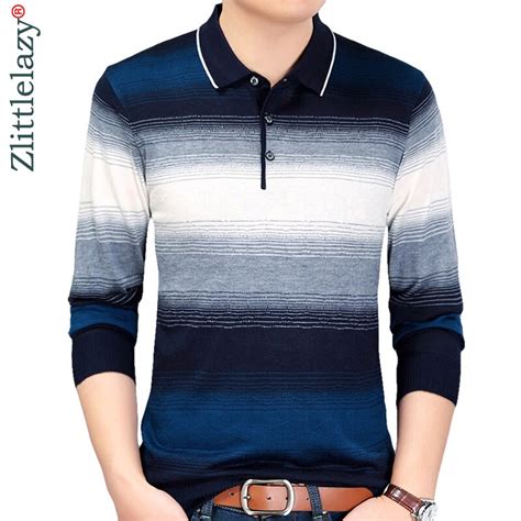 2018 Brand New Casual Social Striped Pullover Men Sweater Shirt Jersey