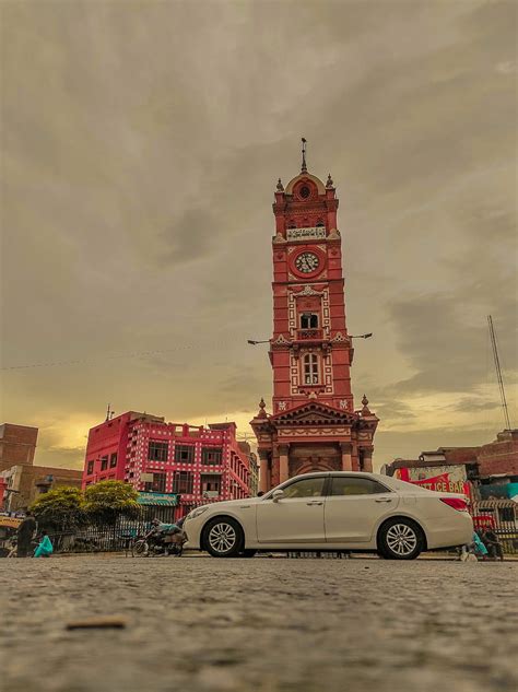 4k Free Download Clock Tower Lyallpur Car Clock Tower Faisalabad