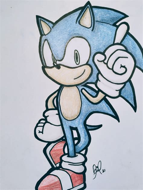 Sonic The Hedgehog Drawing 🌀 North X South