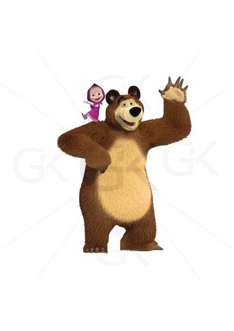 Masha And The Bear Svg Clipart Masha Svg Bear Svg Masha And Etsy