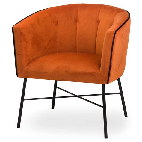 Potterybarn.com has been visited by 100k+ users in the past month Rust Velvet Urban Tub Chair H C