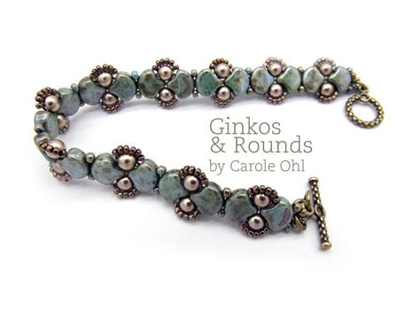 Ginkos And Rounds Beadweaving Tutorial By Carole Ohl Etsy
