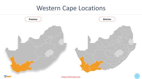 Western Cape Map Of South Africa Ofo Maps