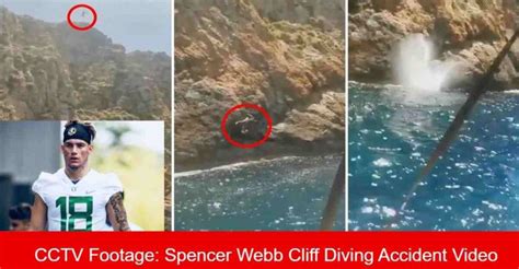 Spencer Webb Cliff Diving Accident Video Cctv Footage 24update