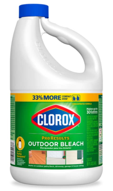 Clorox Proresults Outdoor Bleach Clorox In 2020 Clorox Bleach
