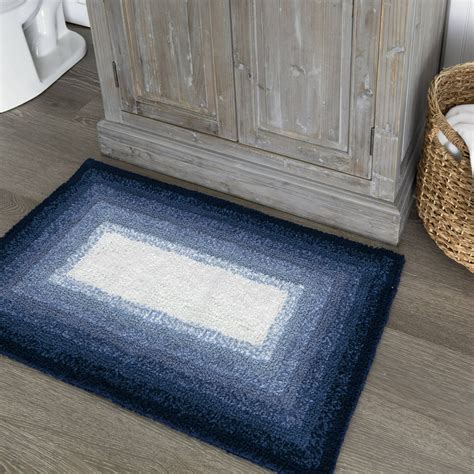 Better Homes And Gardens Ombre Cotton Bath Rug Blue Admiral 20 X 30