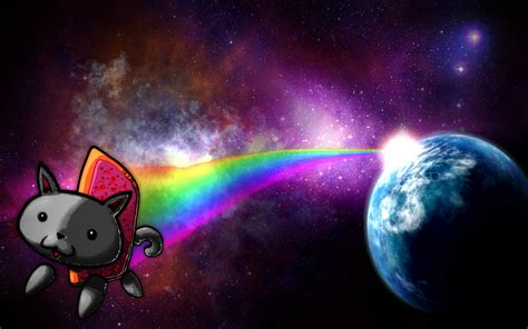 Nyan Cat Iphone Wallpaper Wallpapersafari