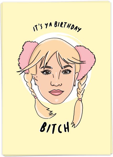 Birthday Bitch Kaart Blanche