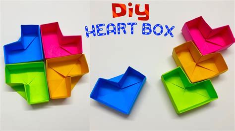 Origami Heart Box How To Fold Youtube