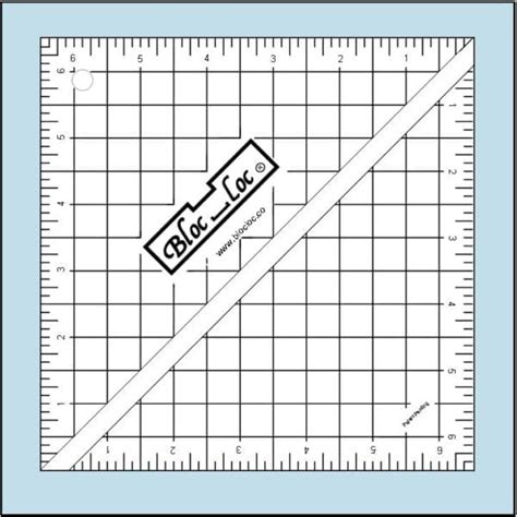 Half Square Triangle Ruler 6 12 X 6 12 Bloc Loc Rulers