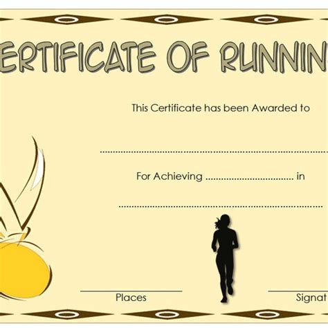 Editable Running Certificate 10 Best Options
