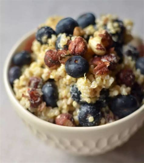 Recipe Breakfast Grain Salad With Blueberries Hazelnuts And Lemon
