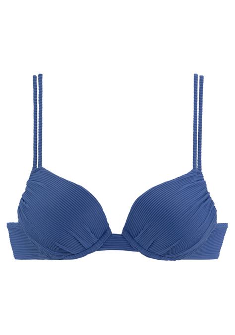 Sunseeker Push Up Bikini Top Fancy Blau Cup Aa 32 Lascanade