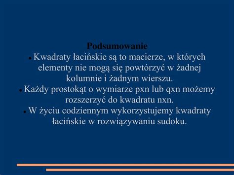 PPT - KWADRATY ŁACIŃSKIE Martyna Kopyś PowerPoint Presentation, free ...