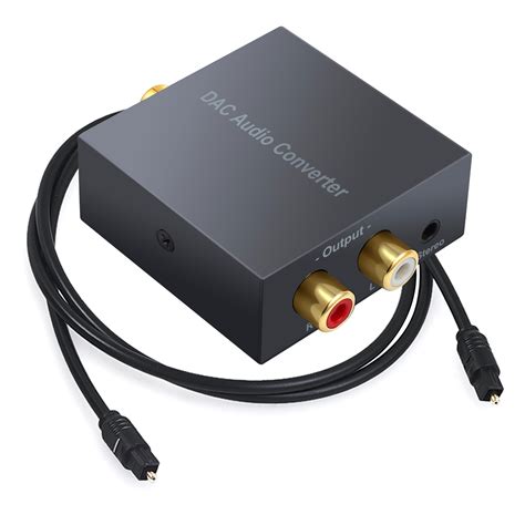 digital to analog rca audio converter coaxial toslink optical cable 3 5mm jack ebay