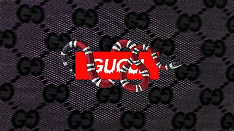 Download Red Patterned Snake Gucci 4k Wallpaper