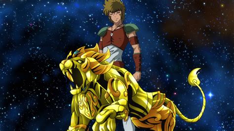 Image Aiolia With Leo Gold Clothpng Seiyapedia Fandom Powered By