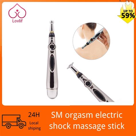Sm Orgasm Electric Shock Massage Stick Electric Shock Pen Sex Toy Male And Female Electric