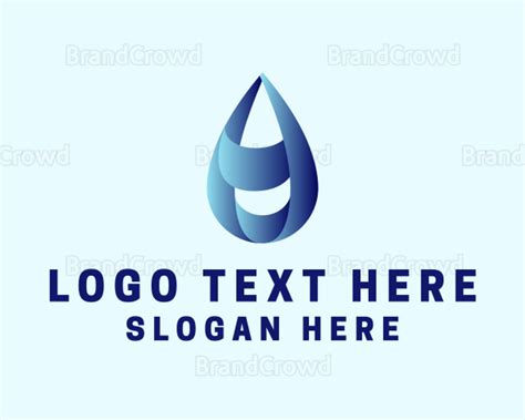Water Droplet Refilling Station Logo Brandcrowd Logo Maker