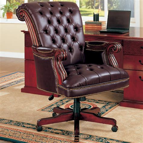 Luxury Brown Leather Office Chair My Decorative