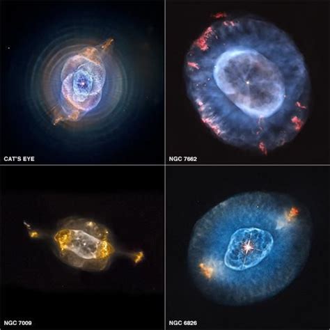 Various Nebulae Observed From A Nasa Space Telescope Universe Galaxy