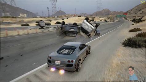Gta V Car Crash Compilation 1 Hollywood Rollover Edition Youtube