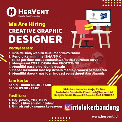 .responsibilities develop new design concepts, graphics, and layout work with different department. Lowongan Kerja Creative Graphic Designer Hervent Bandung ...
